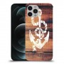 עוגן מעץ כיסוי מגן קשיח מעוצב ל Apple iPhone 12 Pro יחידה אחת סקרין מובייל