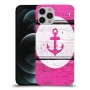 עוגן ורוד מעץ כיסוי מגן קשיח מעוצב ל Apple iPhone 12 Pro יחידה אחת סקרין מובייל