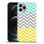 שורות צהובות-ירוקות כיסוי מגן קשיח מעוצב ל Apple iPhone 12 Pro יחידה אחת סקרין מובייל