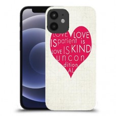 אהבה היא אדיבה כיסוי מגן קשיח מעוצב ל Apple iPhone 12 mini יחידה אחת סקרין מובייל