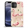 פלמינגו ורוד כיסוי מגן קשיח מעוצב ל Apple iPhone 12 mini יחידה אחת סקרין מובייל