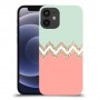 ורוד ירוק כיסוי מגן קשיח מעוצב ל Apple iPhone 12 mini יחידה אחת סקרין מובייל