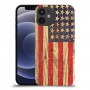 עץ ארצות הברית כיסוי מגן קשיח מעוצב ל Apple iPhone 12 mini יחידה אחת סקרין מובייל