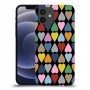 פסיפס קשת לבבות כיסוי מגן קשיח מעוצב ל Apple iPhone 12 יחידה אחת סקרין מובייל