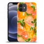 אפרסקים כתומים כיסוי מגן קשיח מעוצב ל Apple iPhone 12 יחידה אחת סקרין מובייל
