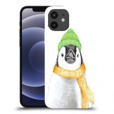 פינגווין בקור כיסוי מגן קשיח מעוצב ל Apple iPhone 12 יחידה אחת סקרין מובייל