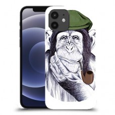 חשיבה קוף כיסוי מגן קשיח מעוצב ל Apple iPhone 12 יחידה אחת סקרין מובייל