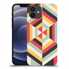 הצגת הפשטה כיסוי מגן קשיח מעוצב ל Apple iPhone 12 יחידה אחת סקרין מובייל