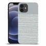 נקודות לבנות אפור כיסוי מגן קשיח מעוצב ל Apple iPhone 12 יחידה אחת סקרין מובייל