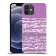 נקודות לבנות בסגול כיסוי מגן קשיח מעוצב ל Apple iPhone 12 יחידה אחת סקרין מובייל
