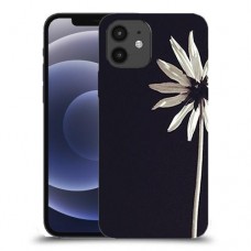 פרח לבן כיסוי מגן קשיח מעוצב ל Apple iPhone 12 יחידה אחת סקרין מובייל