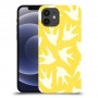 צהוב ציפור החיים כיסוי מגן קשיח מעוצב ל Apple iPhone 12 יחידה אחת סקרין מובייל