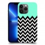 פסים במנטה כיסוי מגן קשיח מעוצב ל Apple iPhone 13 Pro Max יחידה אחת סקרין מובייל