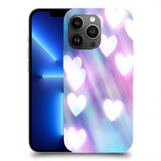 לבבות מעורפלים בכחול כיסוי מגן קשיח מעוצב ל Apple iPhone 13 Pro Max יחידה אחת סקרין מובייל