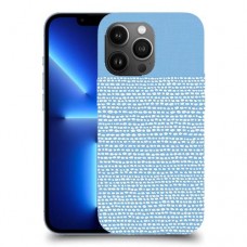 נקודות לבנות בכחול כיסוי מגן קשיח מעוצב ל Apple iPhone 13 Pro Max יחידה אחת סקרין מובייל