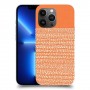 נקודות לבנות בכתום כיסוי מגן קשיח מעוצב ל Apple iPhone 13 Pro Max יחידה אחת סקרין מובייל