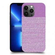נקודות לבנות בסגול כיסוי מגן קשיח מעוצב ל Apple iPhone 13 Pro Max יחידה אחת סקרין מובייל