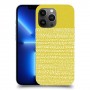 נקודות לבנות בצהוב כיסוי מגן קשיח מעוצב ל Apple iPhone 13 Pro Max יחידה אחת סקרין מובייל
