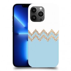 לבן כחול כיסוי מגן קשיח מעוצב ל Apple iPhone 13 Pro Max יחידה אחת סקרין מובייל