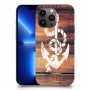 עוגן מעץ כיסוי מגן קשיח מעוצב ל Apple iPhone 13 Pro Max יחידה אחת סקרין מובייל