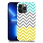שורות צהובות-ירוקות כיסוי מגן קשיח מעוצב ל Apple iPhone 13 Pro Max יחידה אחת סקרין מובייל