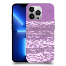 נקודות לבנות בסגול כיסוי מגן קשיח מעוצב ל Apple iPhone 13 Pro יחידה אחת סקרין מובייל