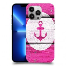 עוגן ורוד מעץ כיסוי מגן קשיח מעוצב ל Apple iPhone 13 Pro יחידה אחת סקרין מובייל