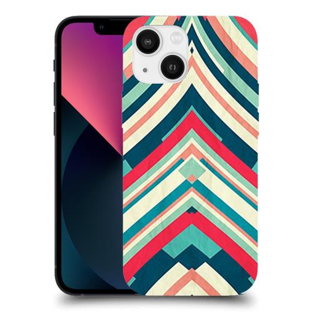 פסים בצבע כיסוי מגן קשיח מעוצב ל Apple iPhone 13 mini יחידה אחת סקרין מובייל