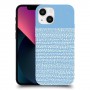 נקודות לבנות בכחול כיסוי מגן קשיח מעוצב ל Apple iPhone 13 mini יחידה אחת סקרין מובייל