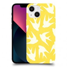 צהוב ציפור החיים כיסוי מגן קשיח מעוצב ל Apple iPhone 13 mini יחידה אחת סקרין מובייל