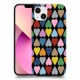 פסיפס קשת לבבות כיסוי מגן קשיח מעוצב ל Apple iPhone 13 יחידה אחת סקרין מובייל