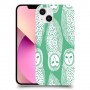 ינשופים על ירוק כיסוי מגן קשיח מעוצב ל Apple iPhone 13 יחידה אחת סקרין מובייל
