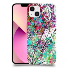 באביב בסגול כיסוי מגן קשיח מעוצב ל Apple iPhone 13 יחידה אחת סקרין מובייל