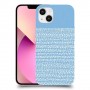 נקודות לבנות בכחול כיסוי מגן קשיח מעוצב ל Apple iPhone 13 יחידה אחת סקרין מובייל