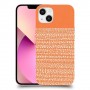 נקודות לבנות בכתום כיסוי מגן קשיח מעוצב ל Apple iPhone 13 יחידה אחת סקרין מובייל