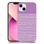 נקודות לבנות בסגול כיסוי מגן קשיח מעוצב ל Apple iPhone 13 יחידה אחת סקרין מובייל