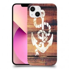 עוגן מעץ כיסוי מגן קשיח מעוצב ל Apple iPhone 13 יחידה אחת סקרין מובייל