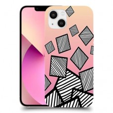 זאברה ריבועים כיסוי מגן קשיח מעוצב ל Apple iPhone 13 יחידה אחת סקרין מובייל