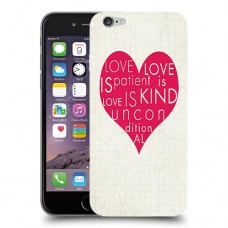 אהבה היא אדיבה כיסוי מגן קשיח מעוצב ל Apple iPhone 6 יחידה אחת סקרין מובייל