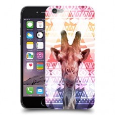 ג'ירפה נחמד כיסוי מגן קשיח מעוצב ל Apple iPhone 6 יחידה אחת סקרין מובייל