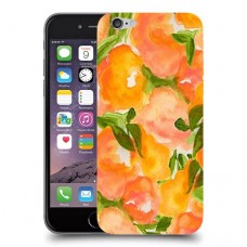 אפרסקים כתומים כיסוי מגן קשיח מעוצב ל Apple iPhone 6 יחידה אחת סקרין מובייל