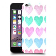 לבבות פסטל כיסוי מגן קשיח מעוצב ל Apple iPhone 6 יחידה אחת סקרין מובייל