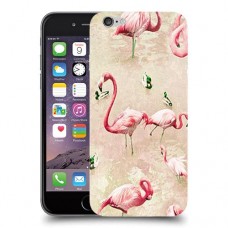 פלמינגו ורוד כיסוי מגן קשיח מעוצב ל Apple iPhone 6 יחידה אחת סקרין מובייל