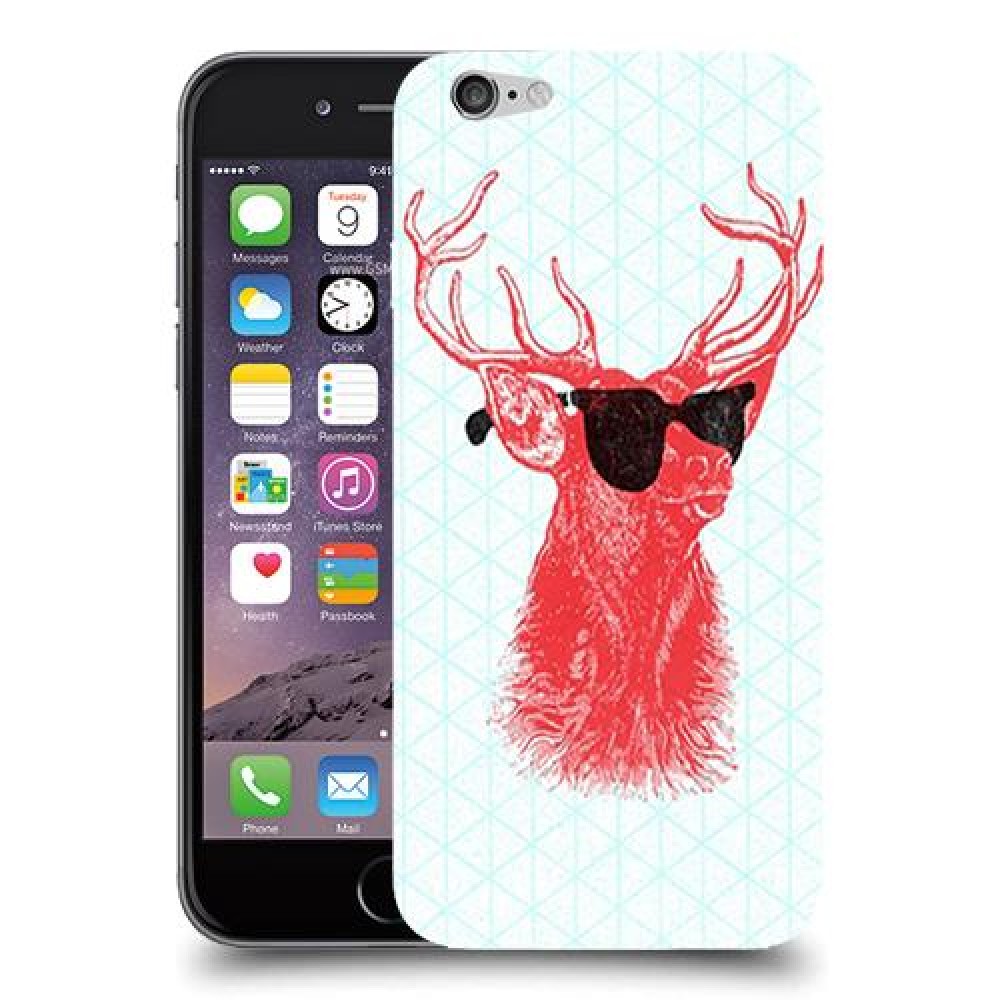 אדג אדום במשקפיים כיסוי מגן קשיח מעוצב ל Apple iPhone 6 יחידה אחת סקרין מובייל