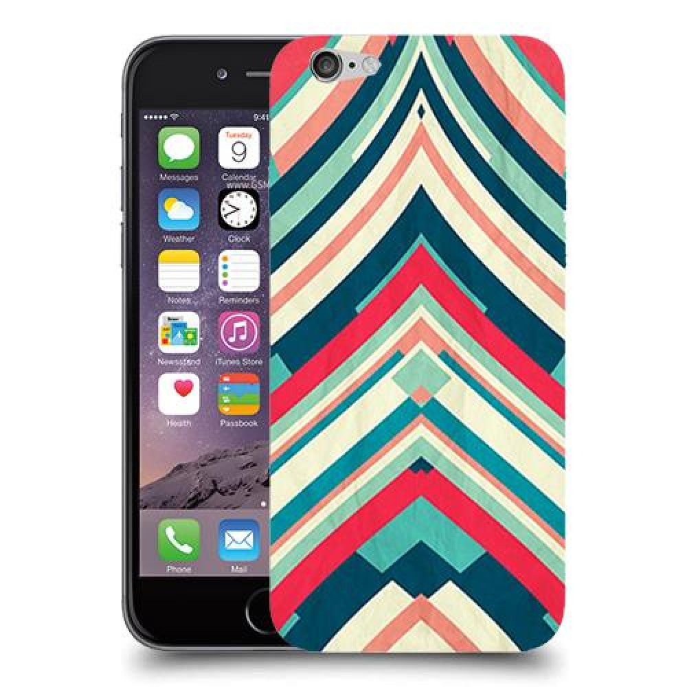 פסים בצבע כיסוי מגן קשיח מעוצב ל Apple iPhone 6 יחידה אחת סקרין מובייל