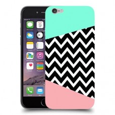 פסים במנטה ורוד כיסוי מגן קשיח מעוצב ל Apple iPhone 6 יחידה אחת סקרין מובייל