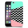 פסים במנטה ורוד כיסוי מגן קשיח מעוצב ל Apple iPhone 6 יחידה אחת סקרין מובייל