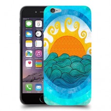 זריחה ליד הים כיסוי מגן קשיח מעוצב ל Apple iPhone 6 יחידה אחת סקרין מובייל
