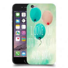 עד הירח ובחזרה כיסוי מגן קשיח מעוצב ל Apple iPhone 6 יחידה אחת סקרין מובייל