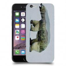 דוב לבן כיסוי מגן קשיח מעוצב ל Apple iPhone 6 יחידה אחת סקרין מובייל